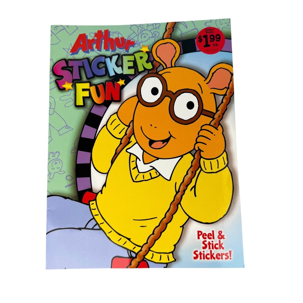 Arthur Sticker Fun Activity Book Bendon Publishing 2004 Marc Brown Vintage PBS